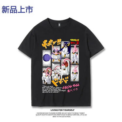 T-shirt Sun Wukong Vegeta Demon Buo Frisa Super Trendy Versatile Summer Short Sleeve Men's Fashion Top