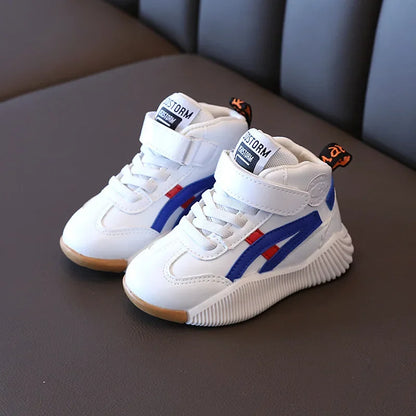 Children New Fashion Sports Shoes Toddler Breathable Mesh Sneaker Soft Sole Basketball Running Shoes Hook and Loop Comfort Shoes