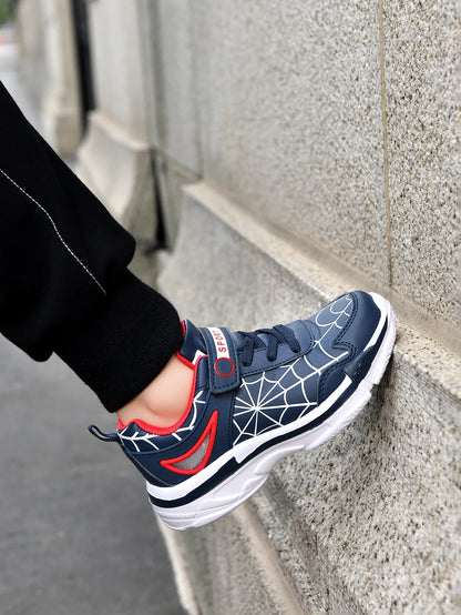 New children's shoes boys cartoon spider sneakers students casual light running shoes children's non-slip basketball shoes 26-38