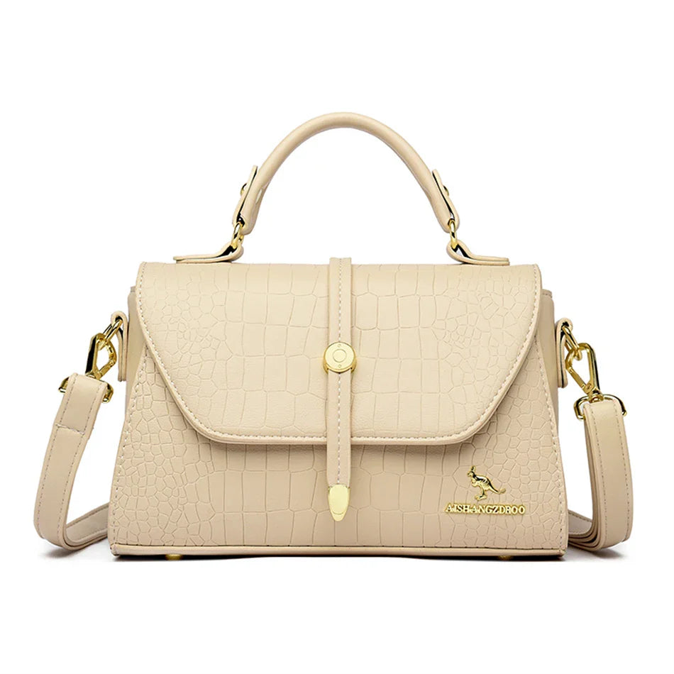 2024 Brand Crocodile Leather Crossbody Bags for Women Female Shoulder Messenger Sac Luxury Designer Ladies Handbags and Purses