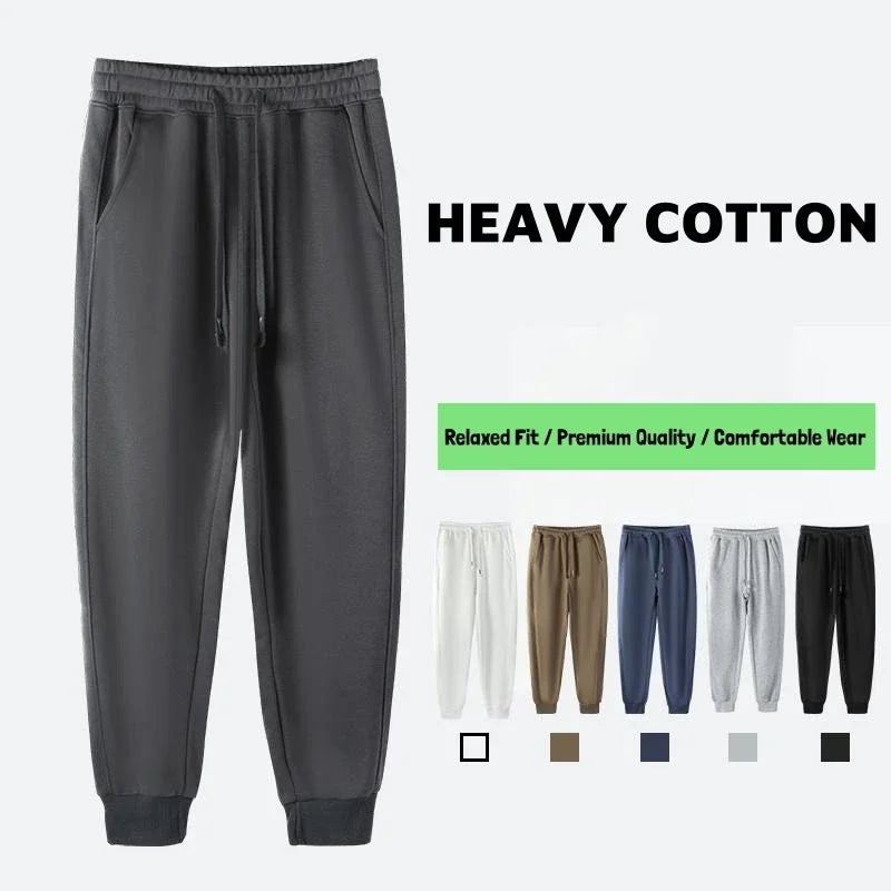 2026 Men Spring Autumn high quality Cotton Sweatpants Casual Drawstring Pockets Trousers Oversize Sweatpants Joggers For Unisex