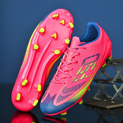 Breathable football shoes for men, FG/AG long nail anti slip outdoor indoor sports shoes, a must-have for fans