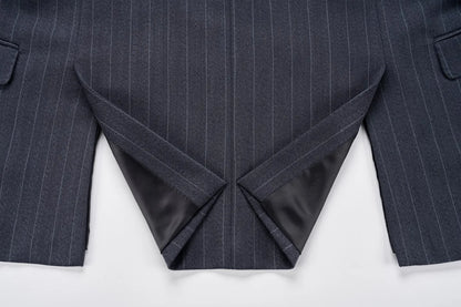 Trajes Musculosos para Noivos 2025 Tamanhos EUA Alfaiataria 3D Italiana TR para Ombros Largos Conjunto de Casamento e Negócios com Calças Ajustáveis