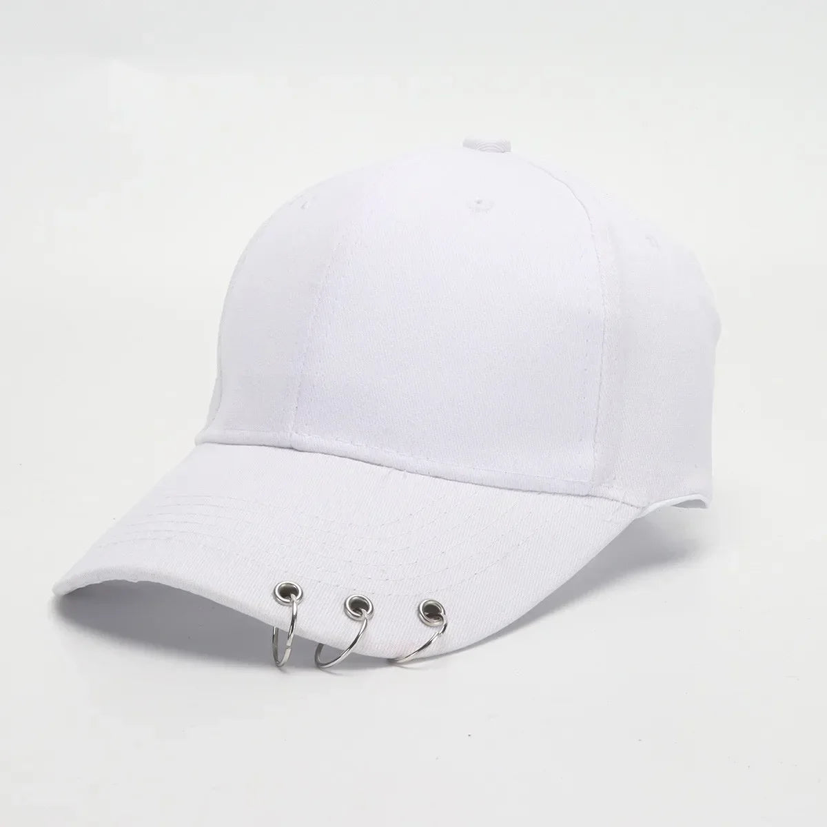 Hip Hop Women's Baseball Cap With Ring Circle Snapback Hats For Men Women Unisex Dad Hat Adjustable Kpop Korean Style Gorra