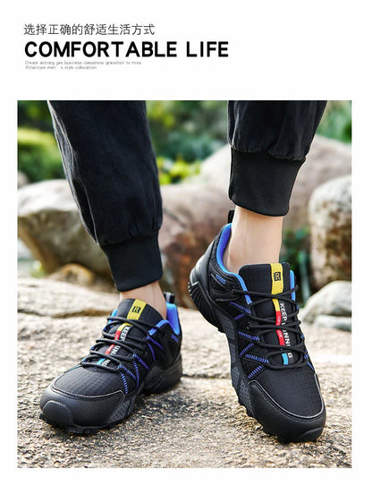 2025 Hiking Shoes Men's Non-slip Wear-resistant Comfortable Outdoor Hiking Sports Shoes Outdoor Running Shoes Walking Sports Sho