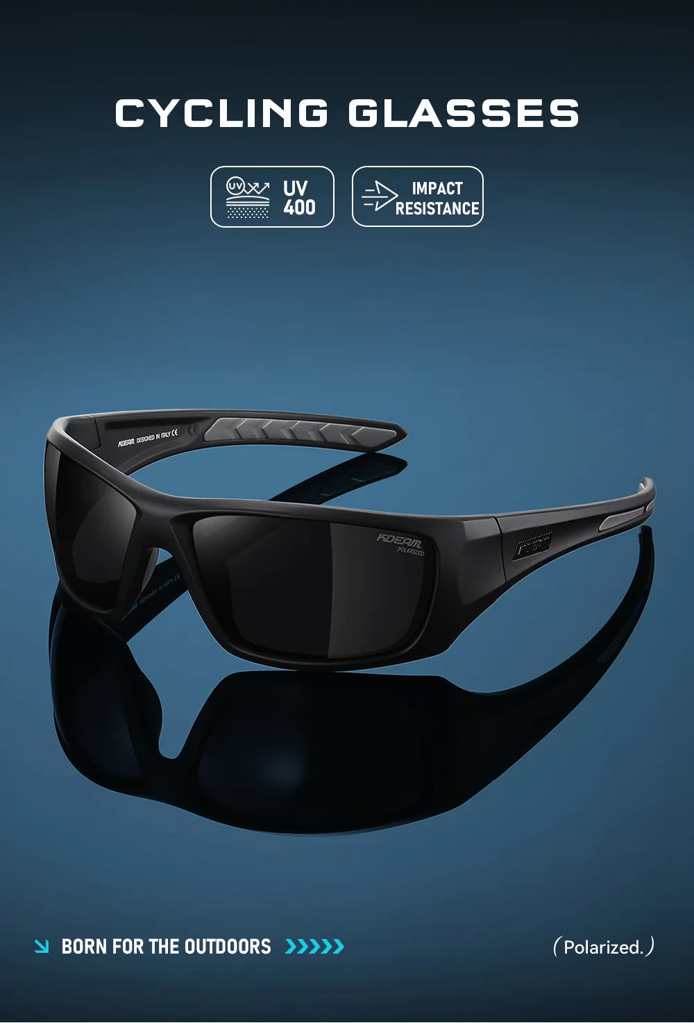 Outdoor Sports Polarized Sunglasses Men's Fishing TR90 Frame UV Protection Lens Shield Sun Glasses Women Eyewear with Box