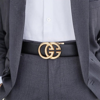 Luxury Brand Famous Genuine Leather Male Belts Business Men Belts for Pants Jeans Strap High Quality Designers Double G Buckle