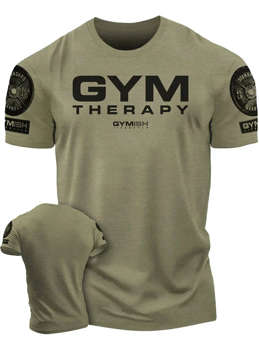 3D printed men's short sleeved T-shirt for comprehensive exercise, fun and fitness Hardcore new handsome and trendy short sleeve