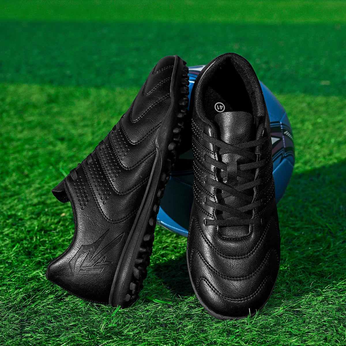 Wear Resistant TF Turf Soccer Boots PU Elastic Fabric Upper Rubber Stable Grip Sole Youth Boys Girls Football Shoes