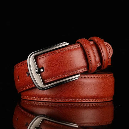 1Pc 3.7*110-130cm Men's 2nd Cowskin Leather Belts Male Designer Business Waistband Crafts for Adults Jeans Accessories