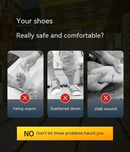 Puncture-Proof Protective Shoes Work Boots Tactical Boots Rotating Button Safety Shoes Men Work Sneakers Indestructible Shoes
