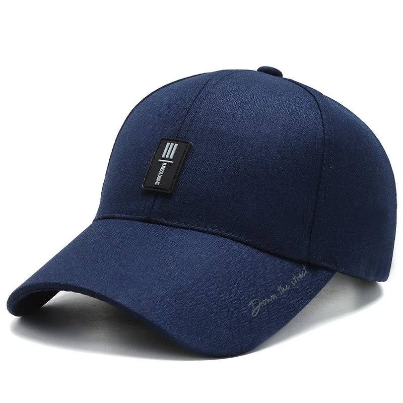 Men Fashion Wild Sunshade Sun Protection Black Baseball Cap For Winter Women Sport Cotton Warm Hats Male Kpop Bone Unisex C35