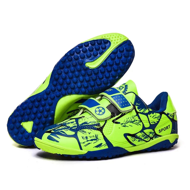 Kids Soccer Shoes Society TF/FG School Football Boots Cleats Grass Sneakers Boy Girl Outdoor Athletic Training Sports Footwear