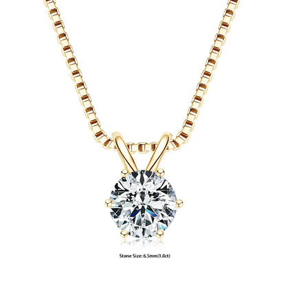 Pendant Necklaces S925 Sterling Silver Solitaire Necklace Chains For Women Jewellry Gifts