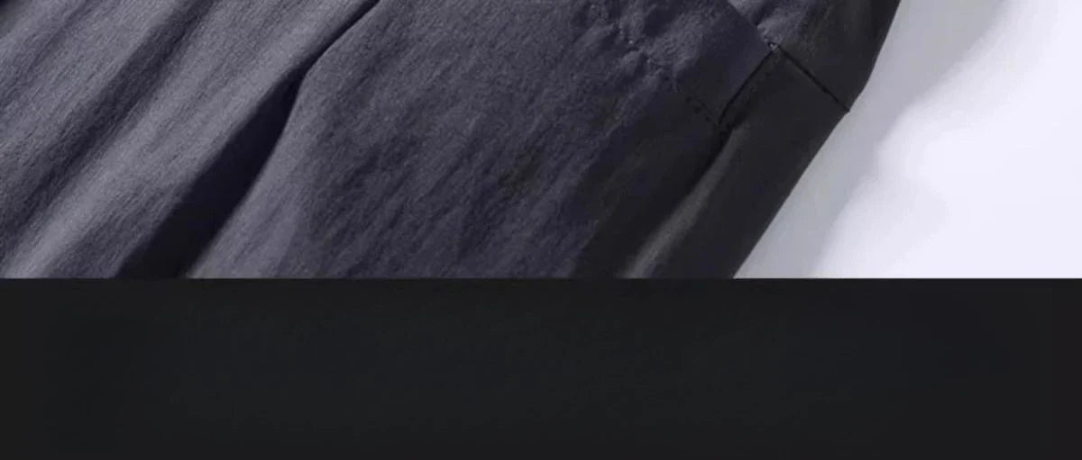 Men Summer Thin Casual Pants Trendy Fashion Classic Solid Color Versatile Straight Trousers Breathable Daily Outdoor Streetwear