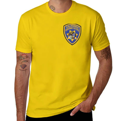 New California Highway Patrol T-Shirt kawaii clothes tees mens funny t shirts