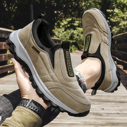 Men's non-slip casual sports shoes wear-resistant hiking shoes Outdoor 2025 fashion comfortable flat walking shoes for men