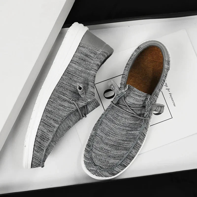 Sapatos de Lona Masculinos Casuais Slip On Alpargatas Homens Moccasins Mocassim Masculino Leve Respirável Tamanho Grande 50
