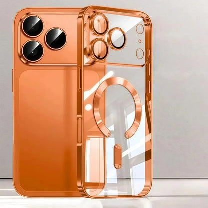 Magsafe Magnetic Plating Phone Case For iPhone 17 Air Pro Max 17Pro Bumper Case For iPhone17 Pro Max Clear Back Cover
