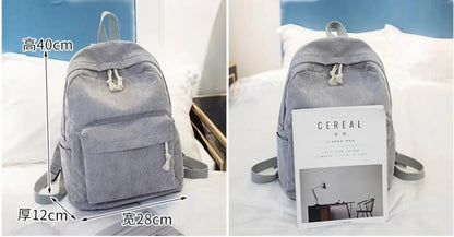 Kids School Bag Personalized Toddler Backpack Embroidered Name Child Corduroy Backpack Birthday Gift Laptop Bag Back to School