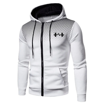 2025 New Arrival Men's Set Hoodie + Sweatpants Autumn Winter Daily Casual Sporty Jogging Suit Zipper Male Sweatshirt Outfit