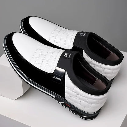 Fashion Men Leather Shoes Daily Office Loafers Lightweight Comfortable Soft Driving Walking Shoes Men Sports Shoes