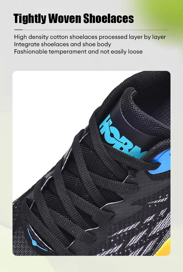 Men's Marathon Shoes Running Shoes Breathable High elasticity Cushioning Male Lightweight Sports Shoes Fitness Training