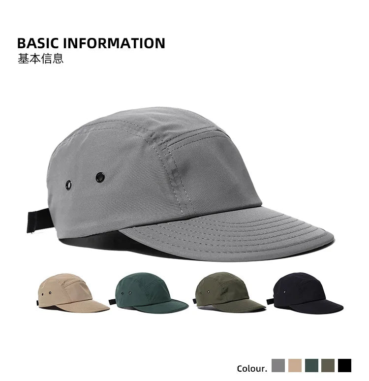 Men Women Baseball Cap Trucker 5 Panel Hat Unstructured Snapback Lightweight All Sports for Running Hiking Tennis