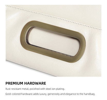 Genuine Leather Vintage Designer Handbag For Women Large Capacity Shoulder Bag New Brown Crossbody Bag Tote Bag Purse 2024