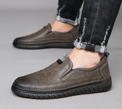 Mocassim Penny Retrô Couro Bovino Genuíno Sapatos Clássicos Costura Confortável Masculino Casual Slip-on Clube Festa Primavera Verão