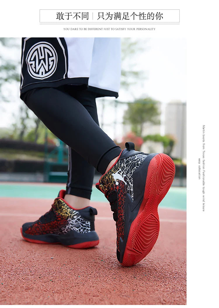 2026 Kids Sneakers Boys Basketball Shoes Children's Casual Shoes Outdoor Training Running Sneakers Child Non-slip Comfortable 8
