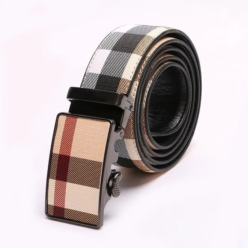 2025 New Wide 34mm Male belt Famous Style Metal Buckle Brand Men Belt Genuine Leather business Luxury Belts for Men Strap jeans