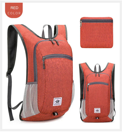 Portable Foldable Backpack,Men Women Ultralight Folding Bag,Outdoor Climbing Cycling Hiking  Knapsack Travel Daypack