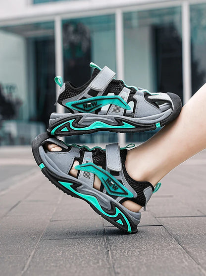 Boys' Toe-Protecting Sports Casual Shoes and Sandals