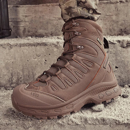 Men Tactical Boots Lace Up Brand Ankle Hiking Shoes Desert Work Boot Waterproof Size Plus Unisex Climbing Shoes