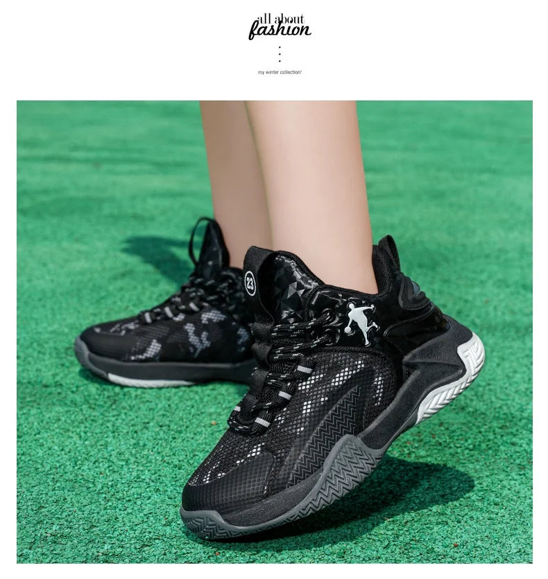 Kids Basketball Shoes Boys Sneakers Non-slip Child Trainer Basket Shoes Outdoor Children Sport Shoes Zapatillas De Deporte