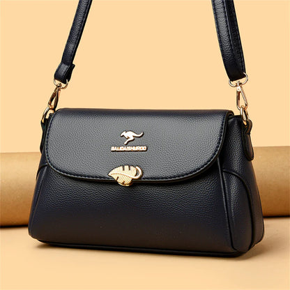 Women Bag Fashion Shoulder Bag Quality PU Leather Elegant Flap Retro Female Messenger Classic Multiple Pockets Crossbody Handbag