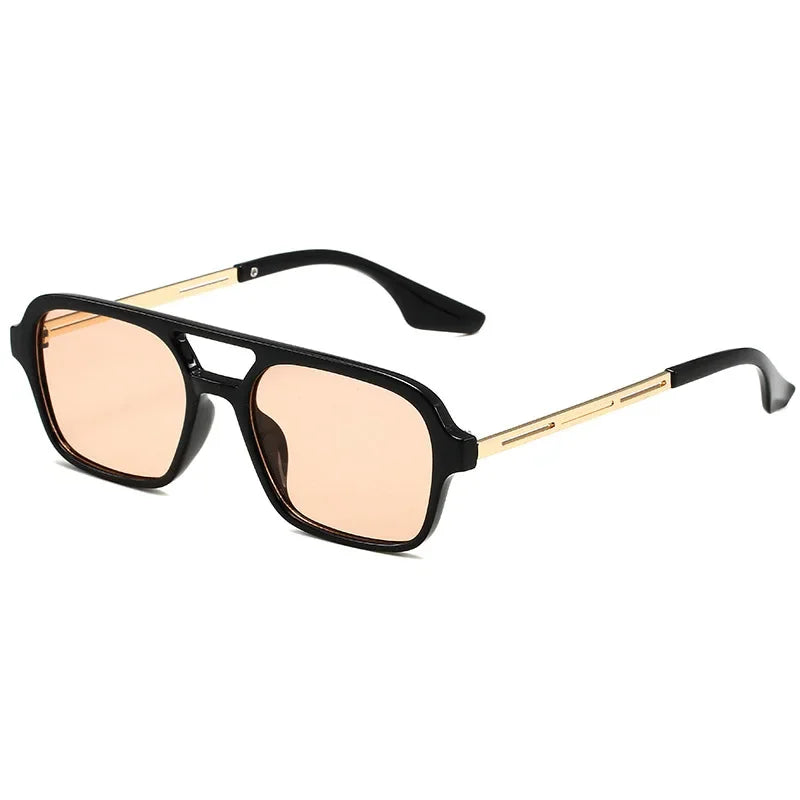 Sunglasses Female Vintage Hollow Leopard Blue Oculos De Sol Woman