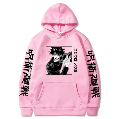 Japan Anime Jujutsu Kaisen Horror Fushiguro Megumi Manga Hoodies Men Harajuku Unisex Fashion Hip Hop Ulzzang SweatshirtGraphics