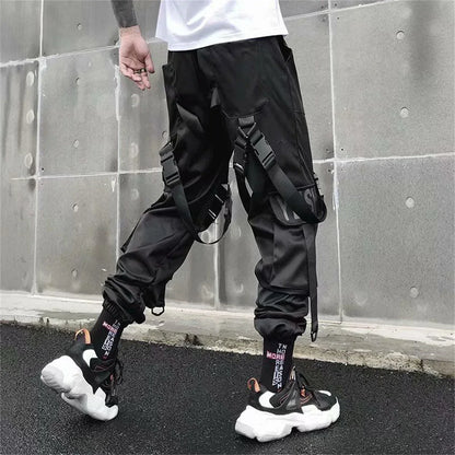 Techwear Cargo Pants Men Y2k Clothes Gothic Punk Harajuku Anime Streetwear Joggers Men's Pants Military Casual Harem Pants
