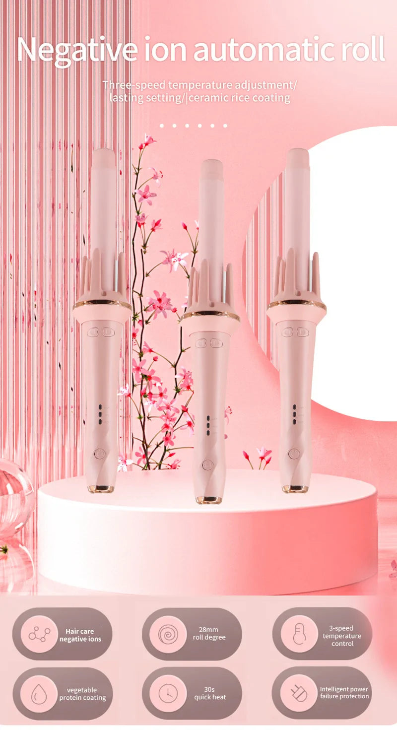 Automatic Curler Negative Ion Lazy Person Large Curling Wave Perm Household Small Type Electric Ceramic Spin Curling Iron