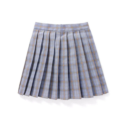Summer Women High Waist Pleated Plaid Skirts Mini Tennis Skirt Harajuku JK Japanese School Uniform Short A-Line Mini Skirt Girl