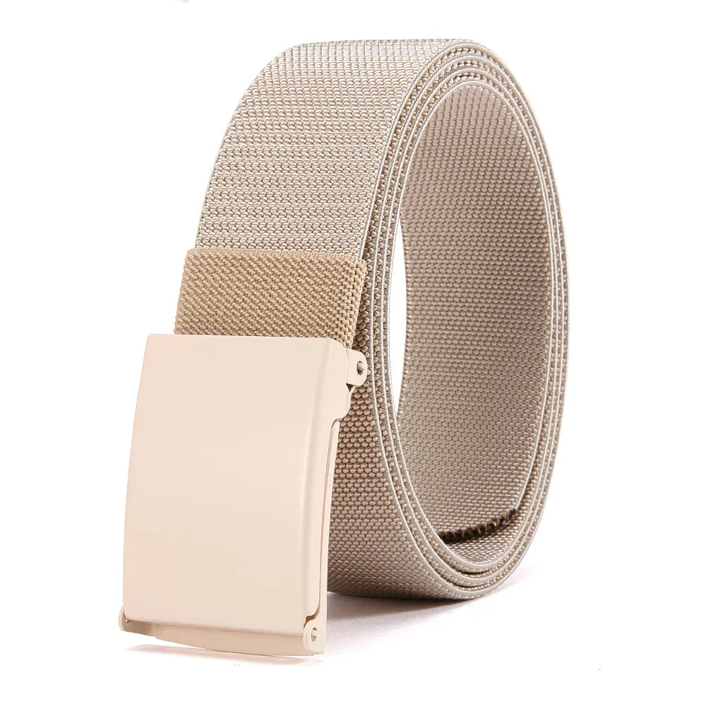 Men Female Belts Military Nylon Adjustable Belt Outdoor Travel Tactical Waist Belt with Plastic Buckle for Pants 125cm