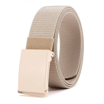Men Female Belts Military Nylon Adjustable Belt Outdoor Travel Tactical Waist Belt with Plastic Buckle for Pants 125cm