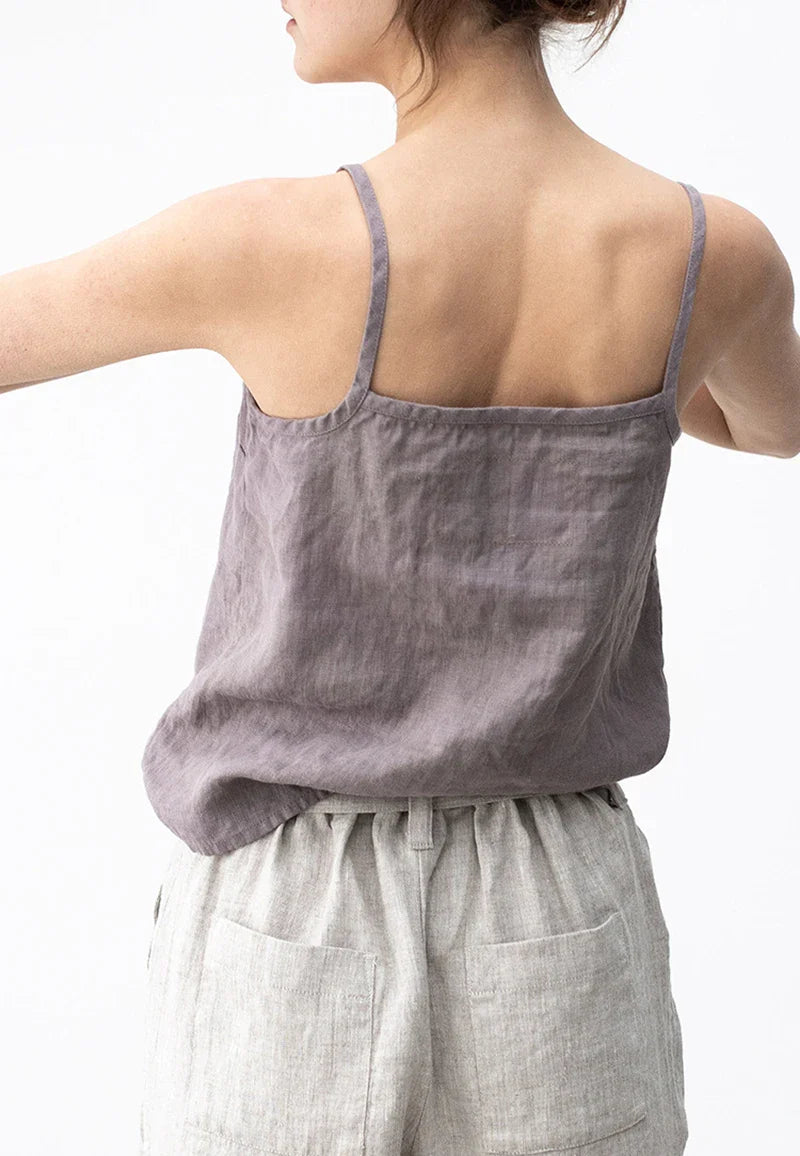 Vintage Cotton Linen Women's Summer Tank Top Sleeveless Harajuku Basic Cuasal Female Top For Girls Camisole Women Clothing