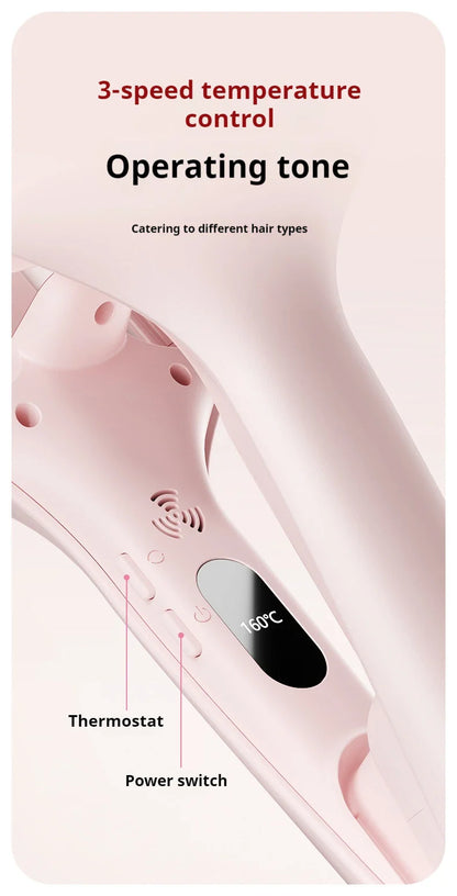 Professional 3 Barrel Hair Waver 138W 1.26 Inch Curling Iron with Temperature Control  Curling Iron Wand Hair Waver with LCD