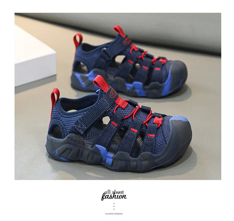 Children Sandals Boy Girls Barefoot Shoes Summer Luxury Design Kids Casual Sneaker Outdoor Beach Sports Sandals for Boy Girls