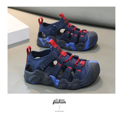 Children Sandals Boy Girls Barefoot Shoes Summer Luxury Design Kids Casual Sneaker Outdoor Beach Sports Sandals for Boy Girls