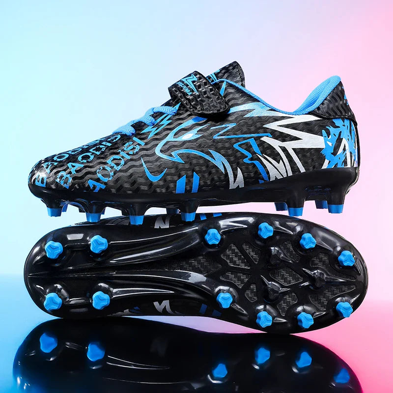 New Men Kids Football Boots Ultralight Professional Boys Match Grass Soccer Shoes Cleats Non-Slip Training Shoes Drop Shipping