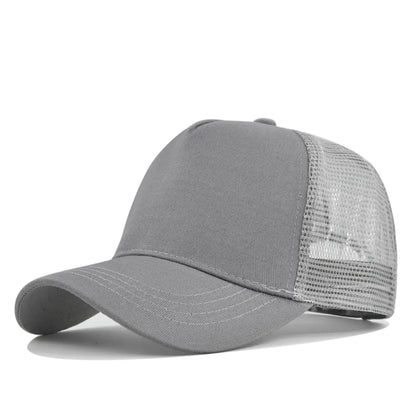 Fashion SunHat Outdoors Trucker Hat Cotton Mesh BreathableBaseball Cap Women Men Summer Sunshade MeshCap Truck Hat Cap Wholesale